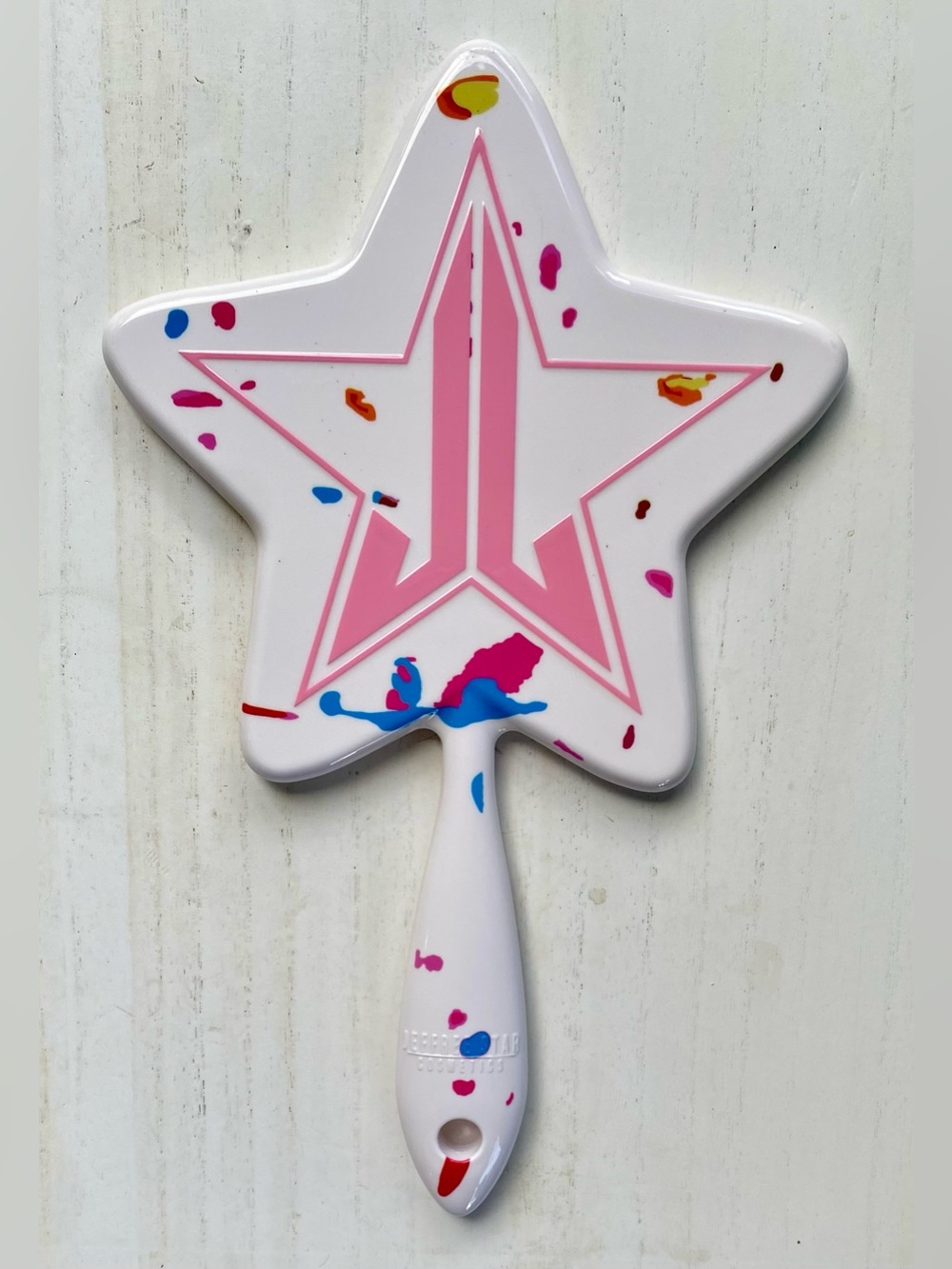 Jeffree Star Jawbreaker White + Multicolor Star Shaped Hand Mirror